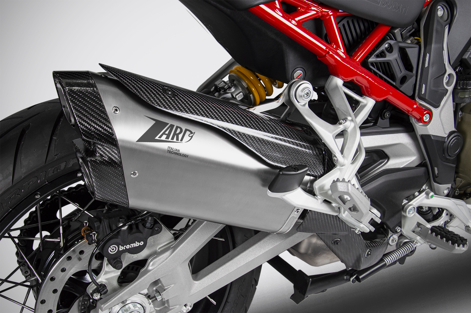 ZARD Slipon Exhaust for Ducati Multistrada V4/S (2021+) Euro 5